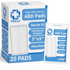 Vakly paquete frontal de 20 unidades, cómoda reposición