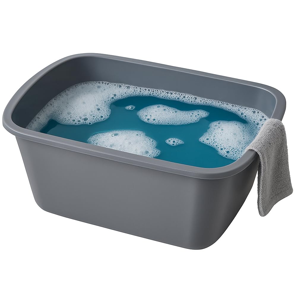 Vakly lavabo en uso lavando frutas, facilita enjuagues rápidos y seguros