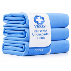 Vakly paquete de tres almohadillas reutilizables y lavables