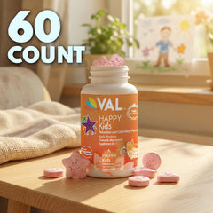 VAL etiqueta nutricional con lista de magnesio y vitaminas B6 D C