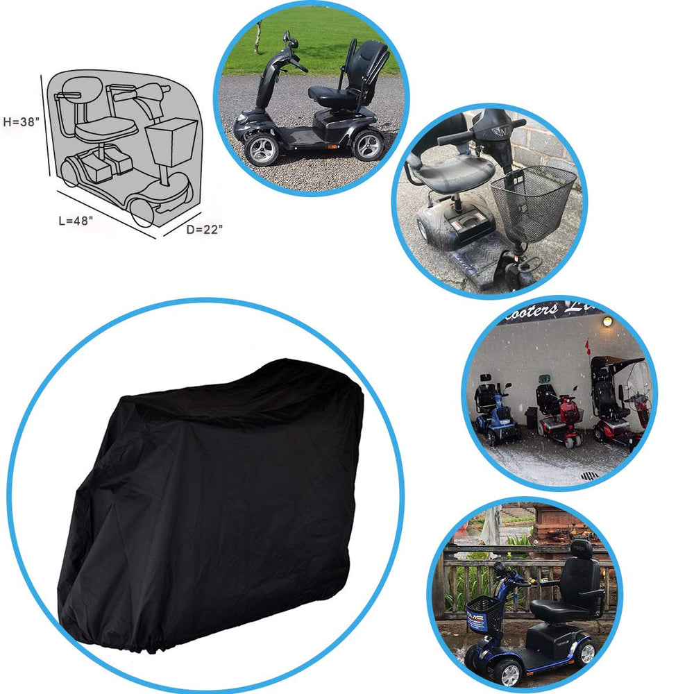 Valchoose comparación de tamaño junto a un scooter para referencia visual