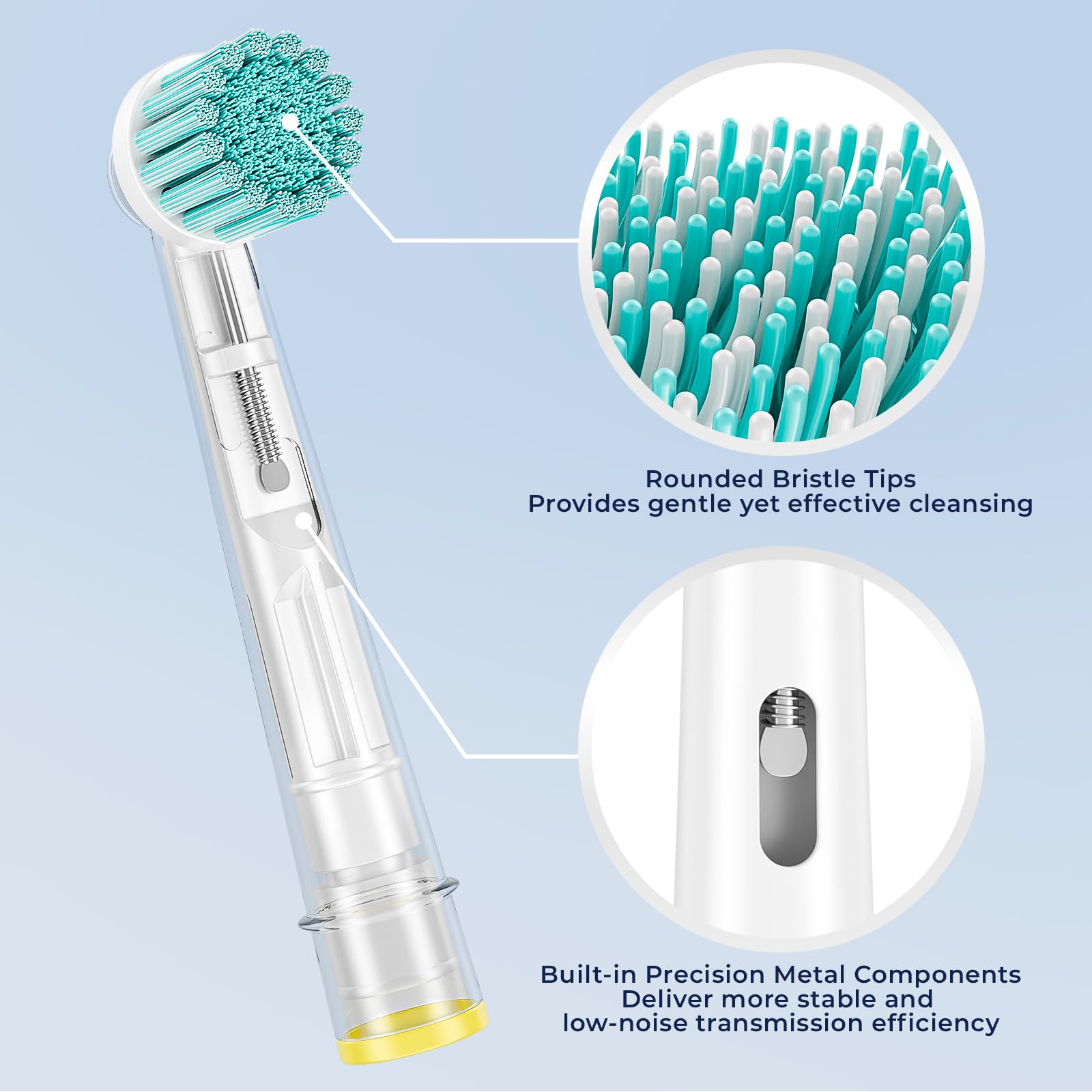 valuabletry comparación de tamaño de la cabeza para alcance interdental efectivo