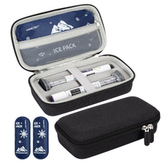 vamctry estuche frontal negro mostrando forma compacta y protección