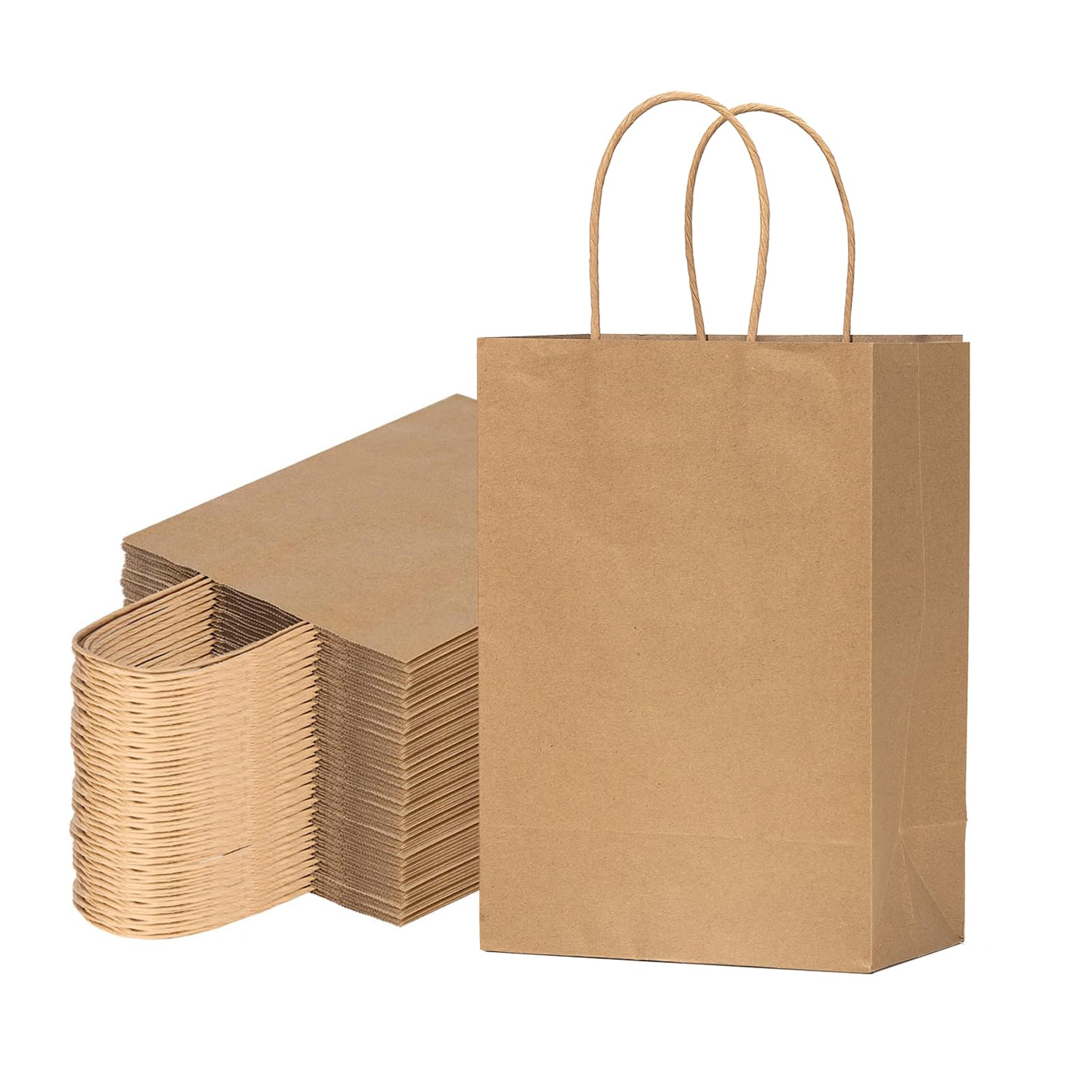vanhel bolsa kraft frontal mostrando diseño y uso comercial
