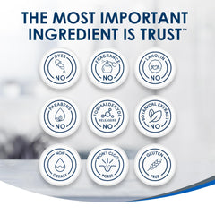 Vanicream etiqueta con ingredientes clave sin fragancia ni parabenos