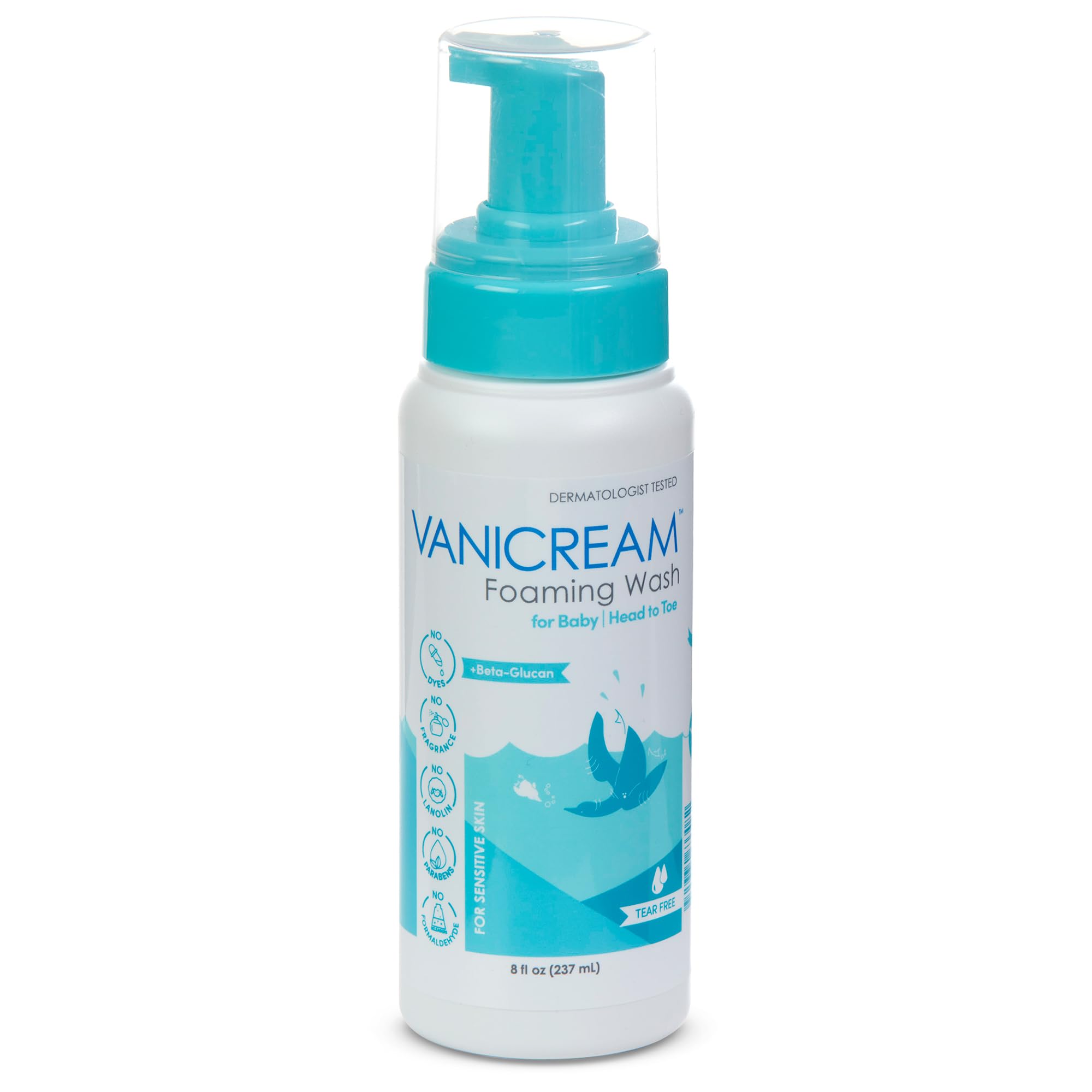 Vanicream envase frontal 8 oz que transmite limpieza segura