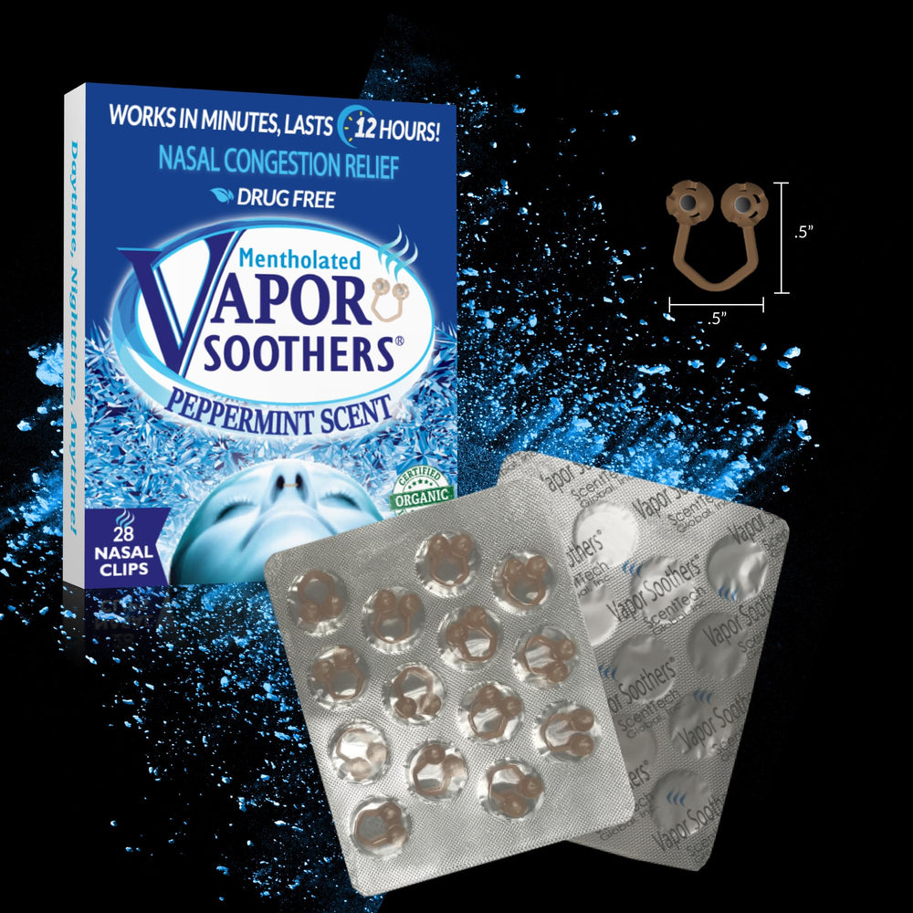 Vapor Soothers comparación de tamaño en mano para apreciar discreción y ajuste