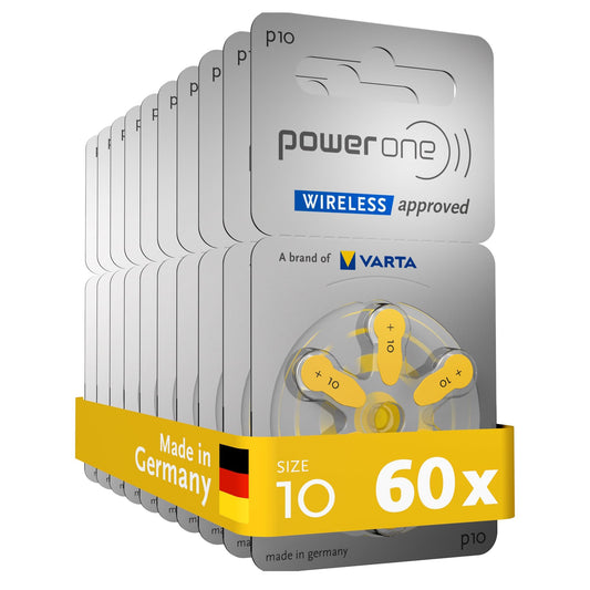 VARTA Power one paquete frontal mostrando 60 pilas, reserva fiable