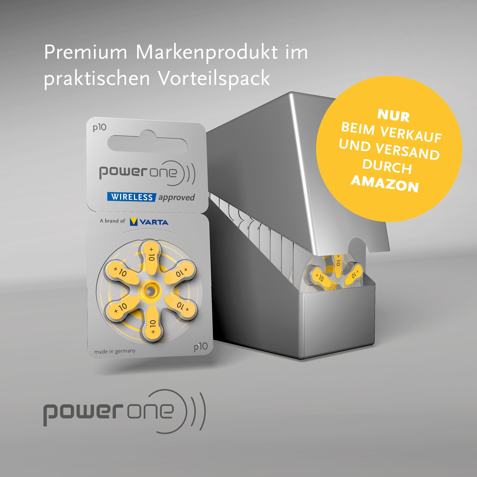 VARTA Power one detalle de primera plana, evidencia control de calidad