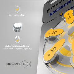 VARTA Power one textura de carcasa de acero inoxidable, protección contra corrosión