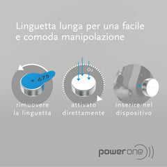 VARTA Powerone textura de superficie de la pila, indica acabado y robustez