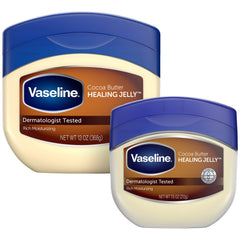 Vaseline envase frontal mostrando las dos tallas y beneficios hidratación