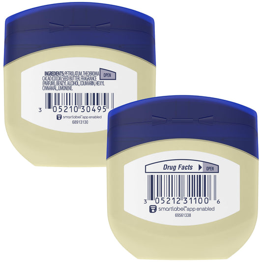 Vaseline textura transparente mostrando gel purificado y sellado de humedad