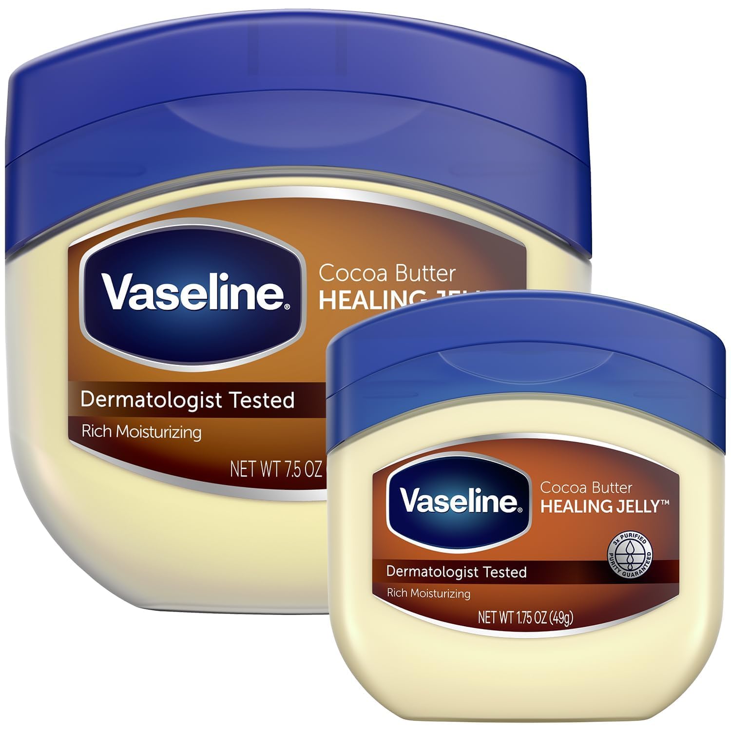 Vaseline frasco frontal mostrando el pack y beneficios hidratantes