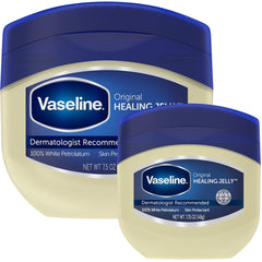 Vaseline pack frontal mostrando ambos frascos y beneficios de protección