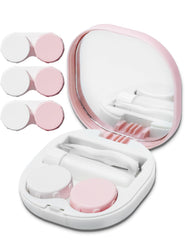Vastsoon estuche frontal rosado mostrando cierre hermético, práctico para viajar