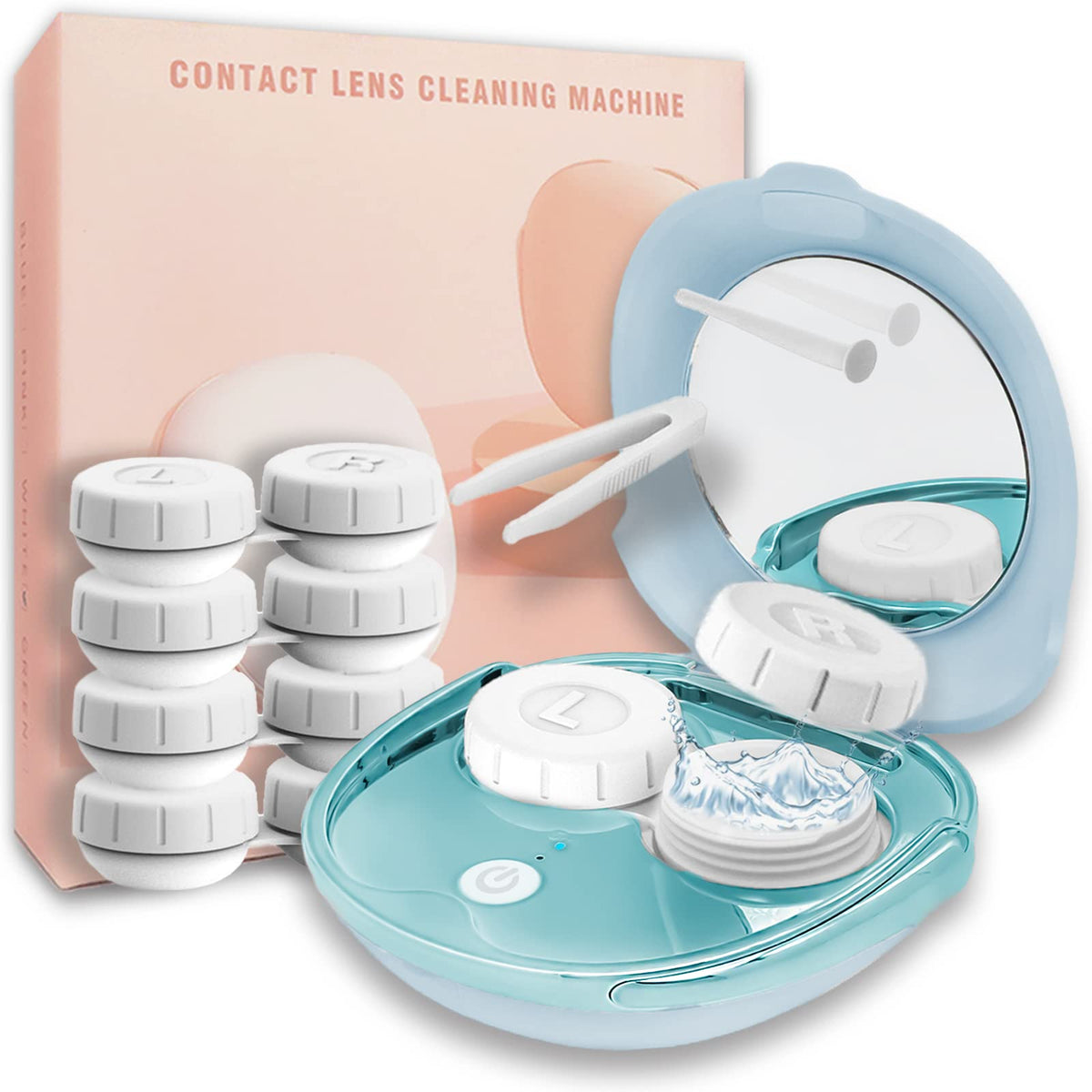 Vastsoon limpiador ultrasónico frontal mostrando diseño compacto y beneficio portátil