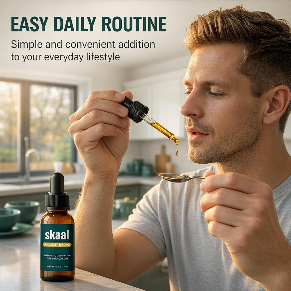 Vbolre Skaal Ancient Drops ambiente lifestyle con menta para sensación fresca