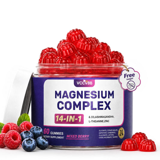 VCCVBB frente del empaque mostrando 120 gomitas y beneficios clave