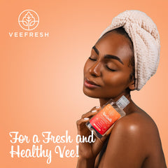 VeeFresh comparación de tamaño en mano para transporte fácil