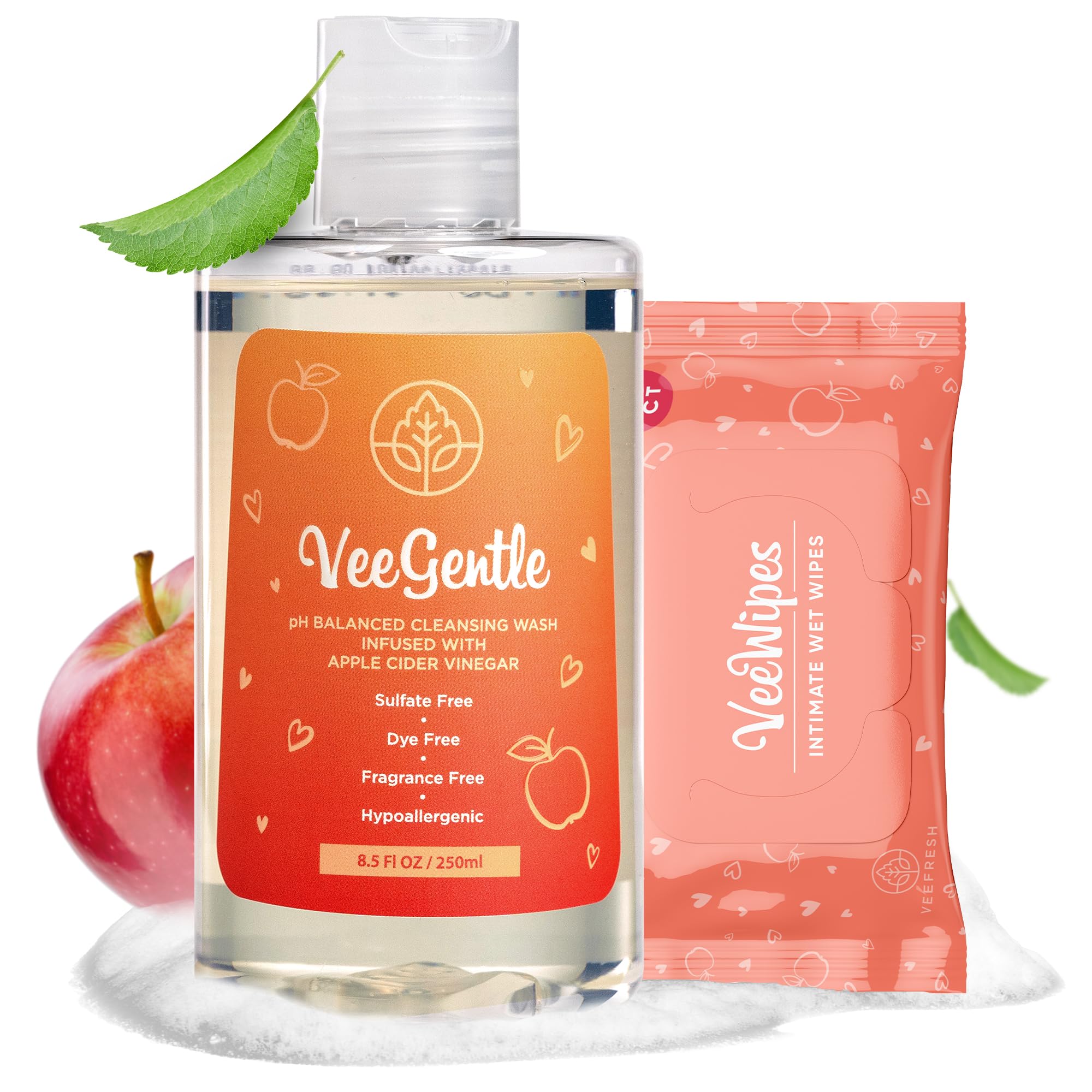 VeeFresh VeeGentle frontal mostrando envase y tranquilidad