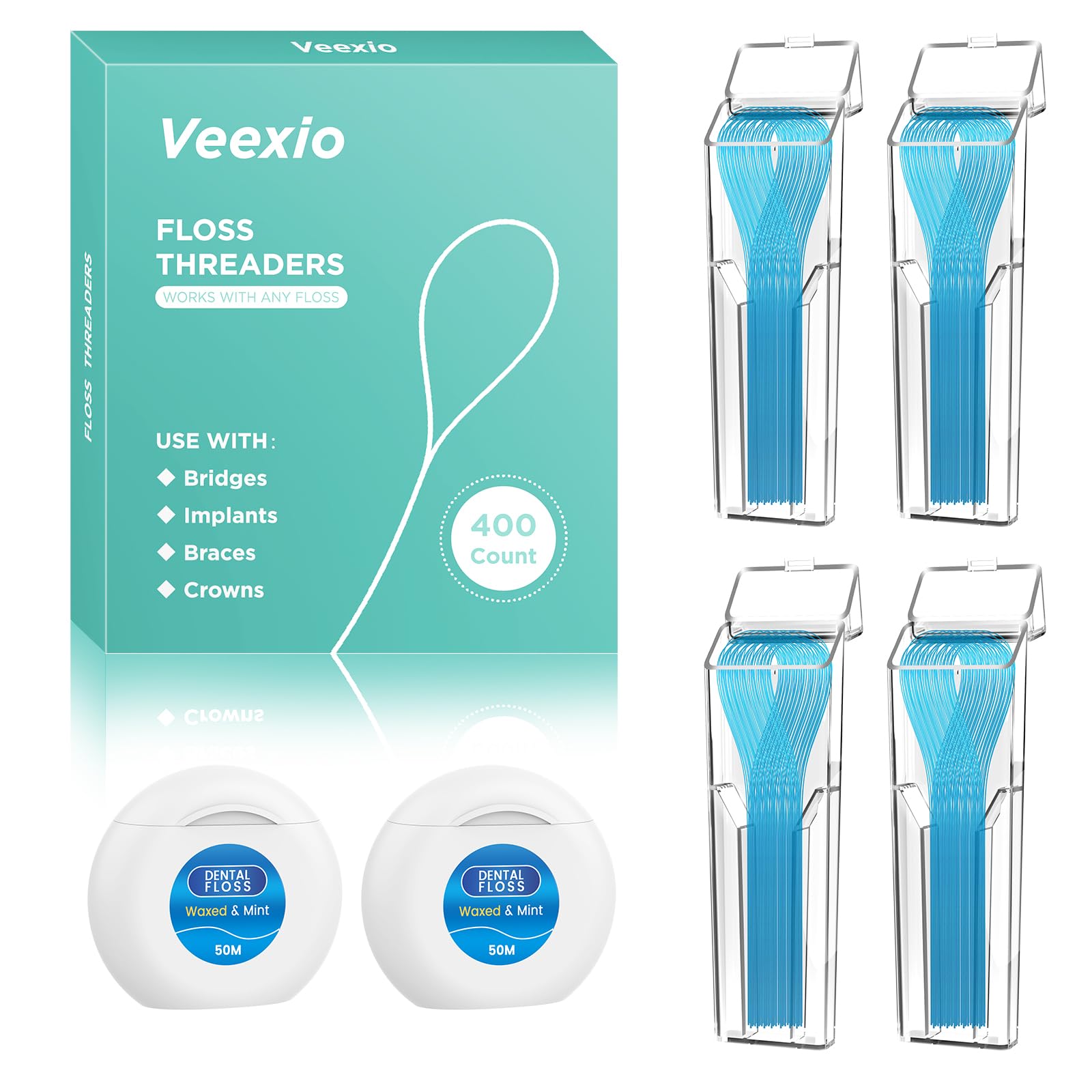 Veexio frente del empaque mostrando el kit completo y facilidad de uso