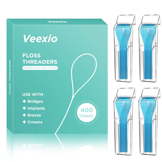 Veexio frontal del empaque mostrando cantidad y estuches, facilita almacenamiento