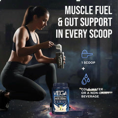 Vega sello NSF Certified for Sport en el envase como garantía