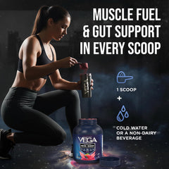 Vega sello NSF Certified for Sport visible, confianza para atletas