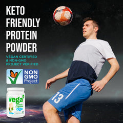 Vega producto junto a frutas para comparar tamaño de servicio