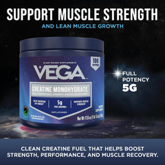 Vega creatina disuelta en batido sin alterar sabor para mezclas limpias