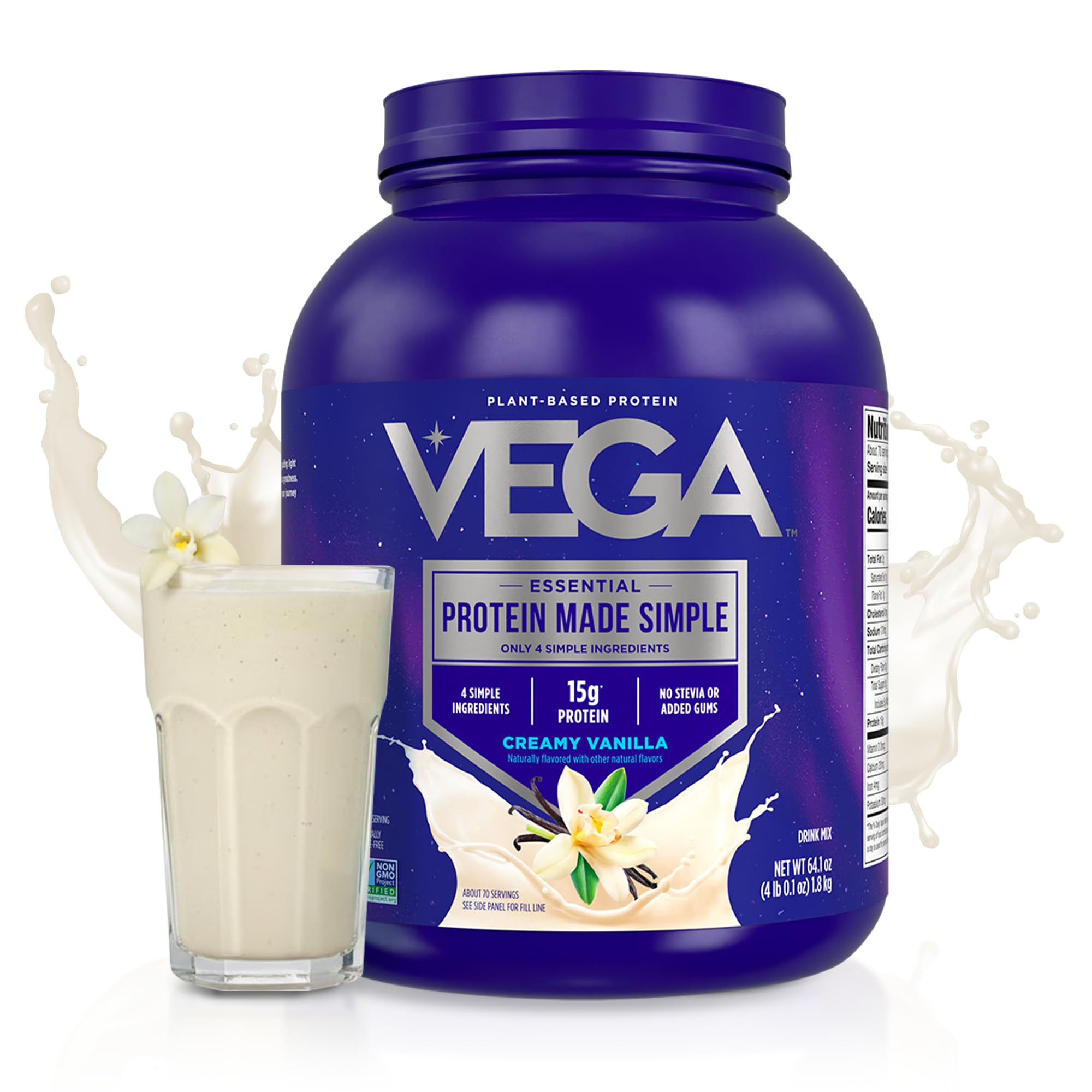 Vega detalle de textura del polvo que indica mezcla sin gomas