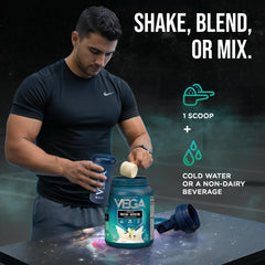 Vega etiqueta nutricional detalle con vitaminas y minerales