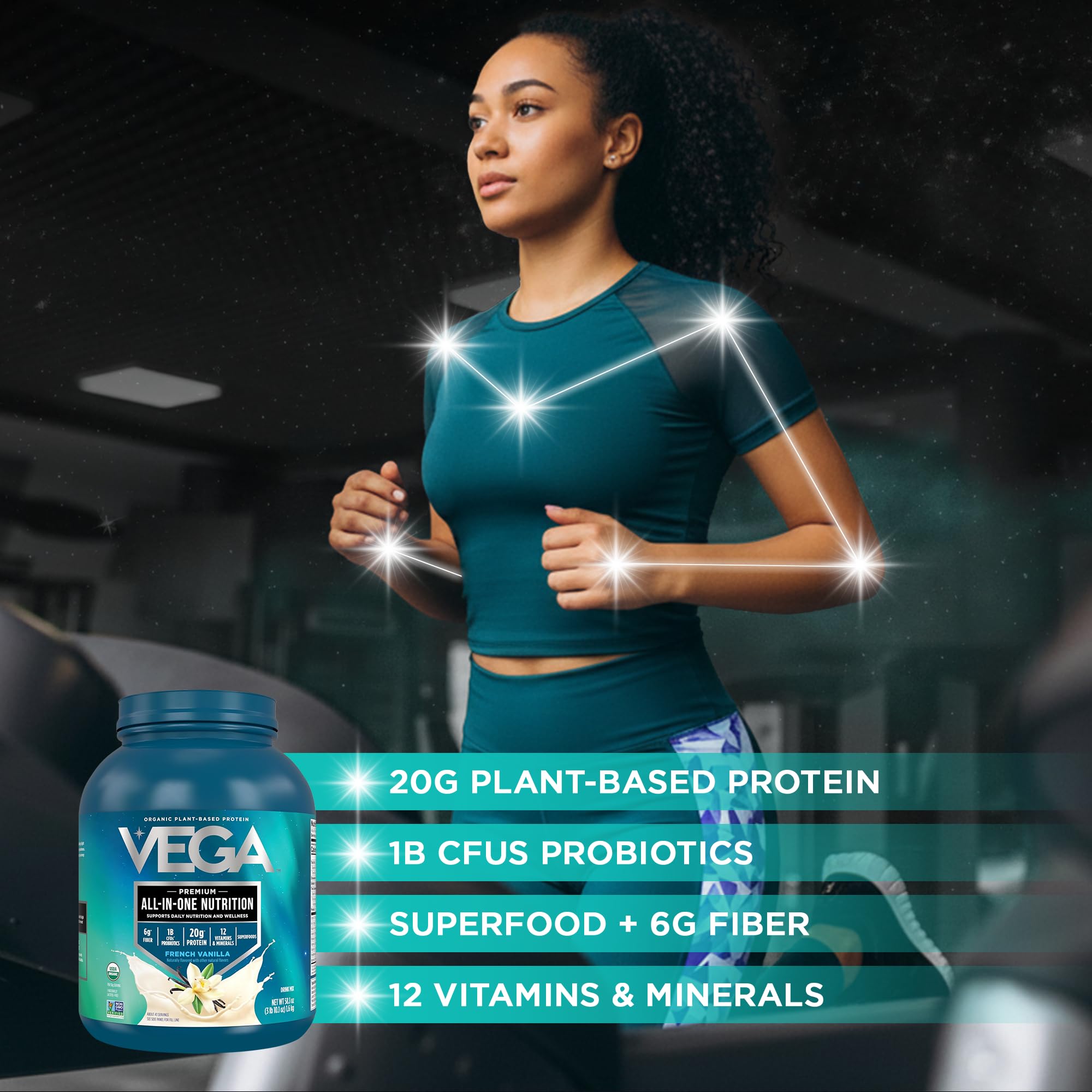 Vega etiqueta nutricional en detalle para revisar ingredientes limpios