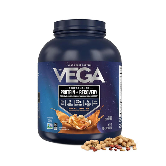 Vega frasco frontal mostrando sabor crema de cacahuate y calidad