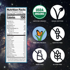 Vega ingredientes verdes como kale y espirulina que añaden micronutrientes