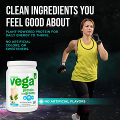 Vega persona activa bebiendo batido, energía y recuperación