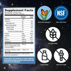 Vega scoop con 30 g de proteína mostrando la porción exacta