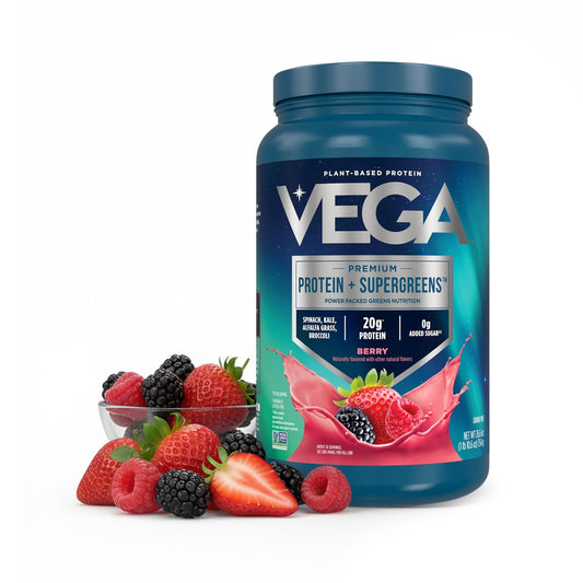 Vega envase frontal mostrando etiqueta y beneficios visibles