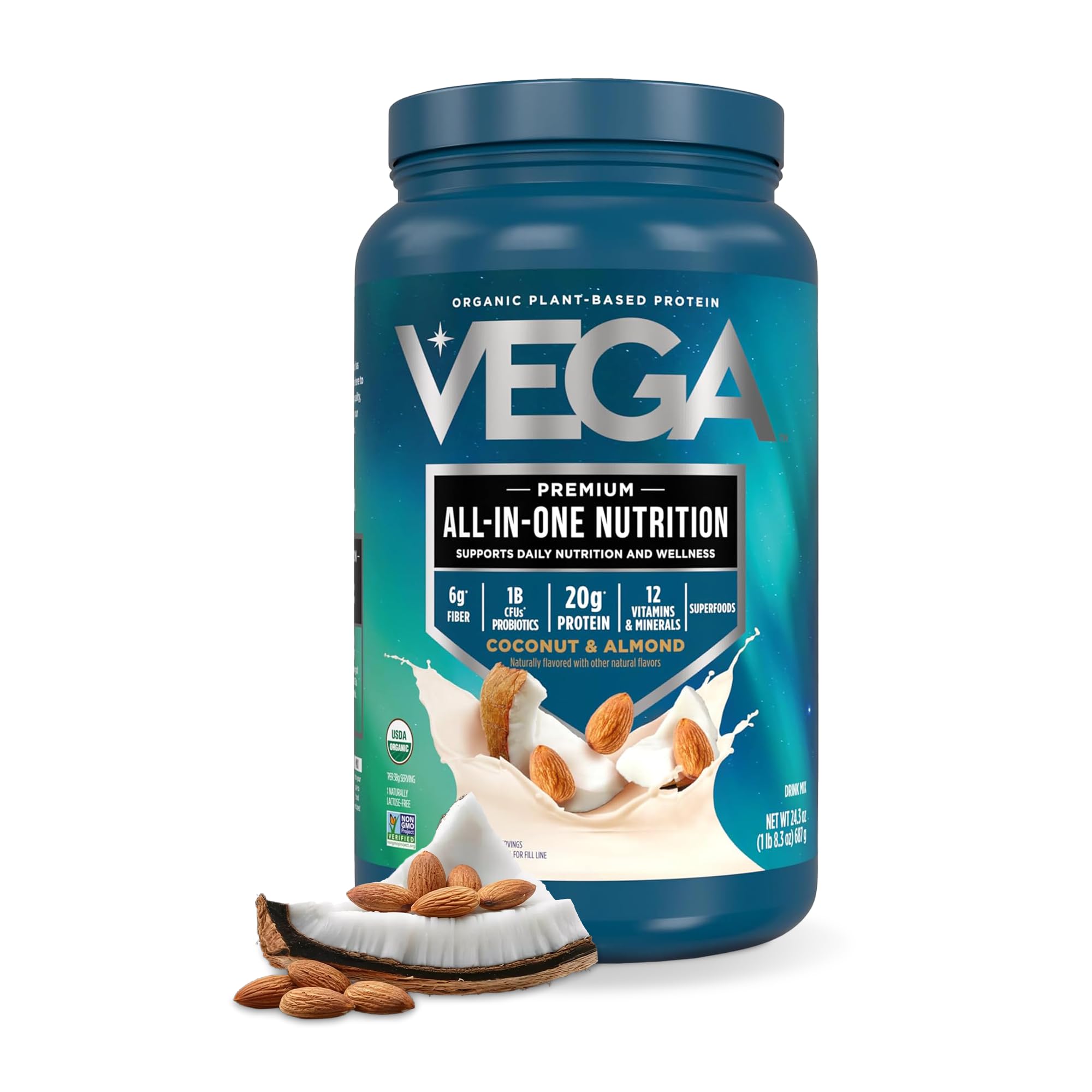 Vega envase frontal mostrando la marca y beneficio conveniencia
