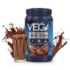 Vega polvo en cuchara mostrando textura fina y mezcla homogénea