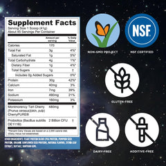 Vega etiqueta con certificación NSF que garantiza confianza deportiva