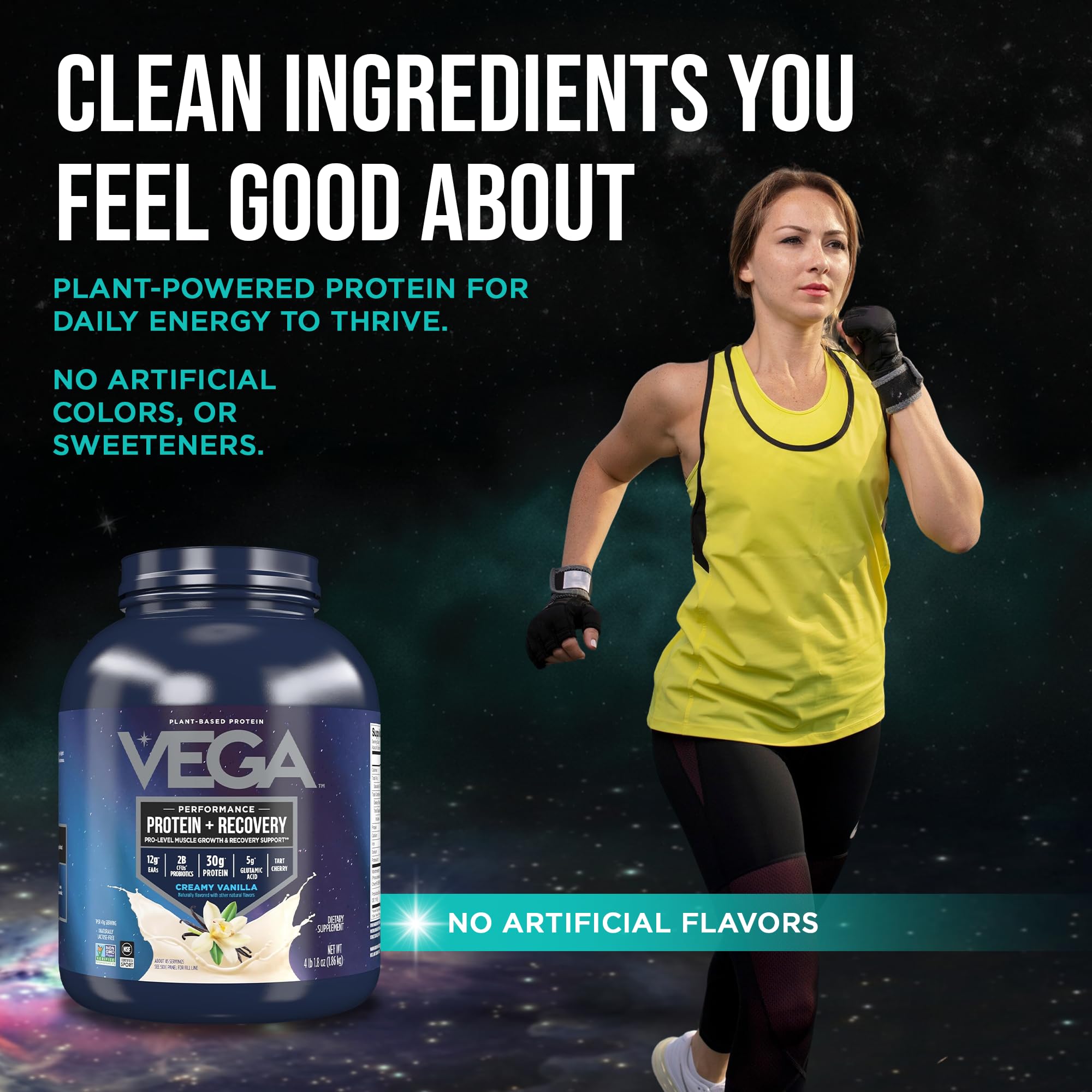 Vega proteína tumbada en gym tras entreno para recuperación práctica