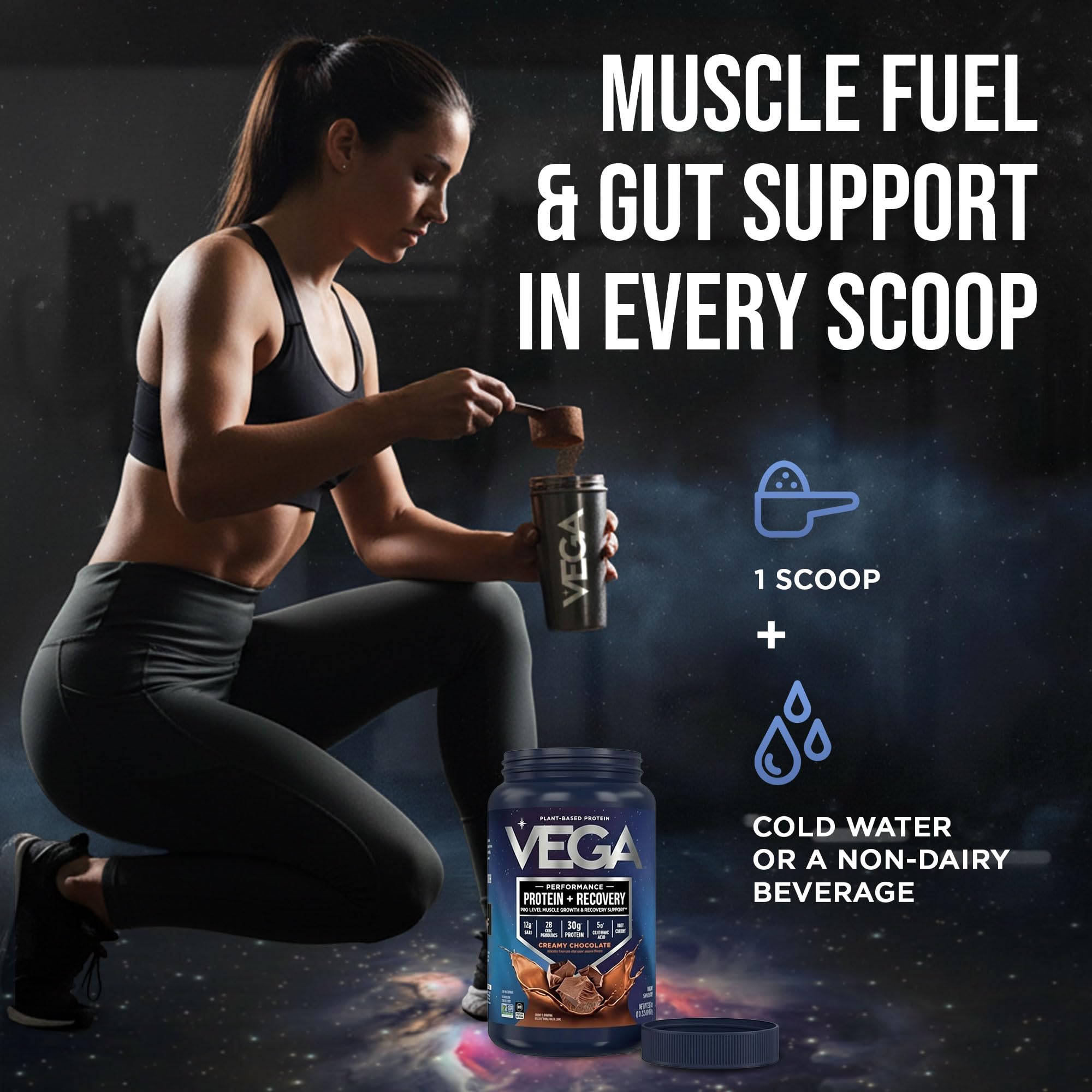 Vega etiqueta con sello NSF Certified for Sport, confianza y seguridad deportiva