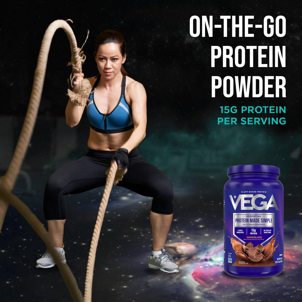 Vega etiqueta nutricional en detalle para información clara