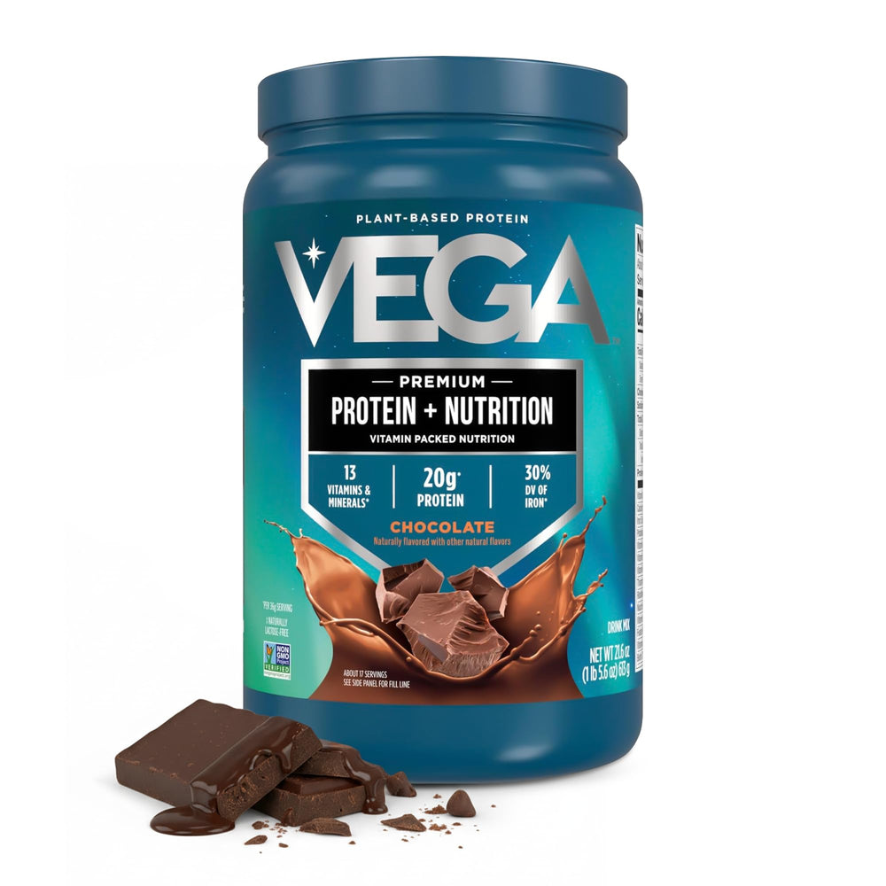 Vega envase frontal del producto mostrando el diseño y beneficio nutritivo
