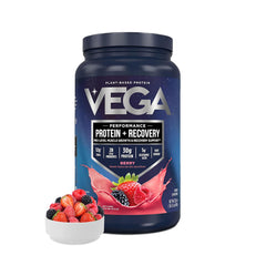 Vega envase frontal Berry mostrando proteína vegana y beneficios