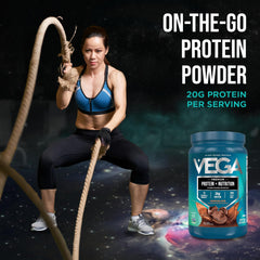 Vega smoothie de frutas con polvo integrable para desayuno nutritivo