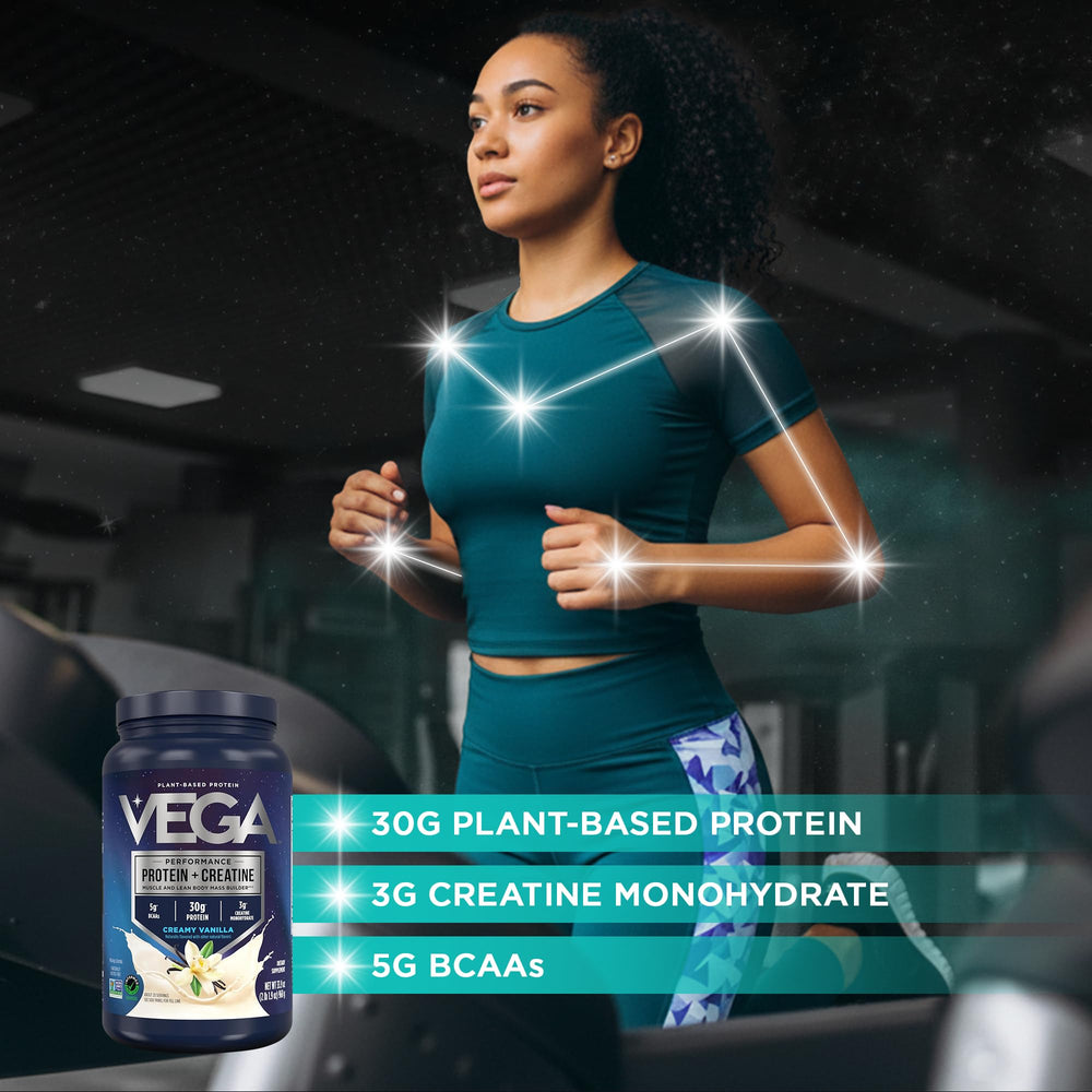 Vega sacudida en gimnasio demostrando preparación fácil y resultados