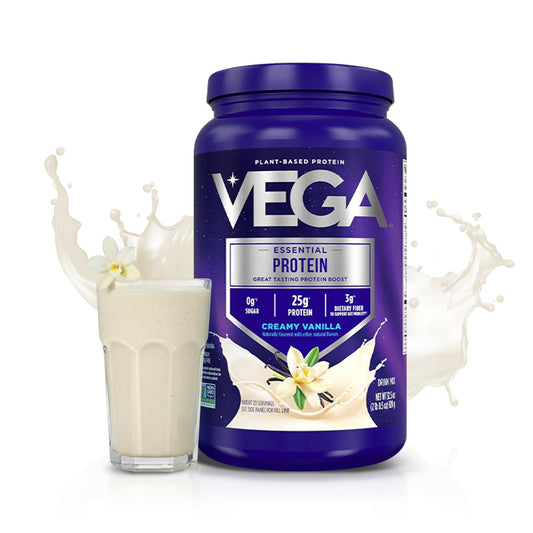 Vega primer plano de la textura del polvo cremoso y mezcla homogénea